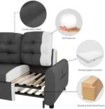 Sleeper Sofa, Sofa Bed with Pullout Bed, 2 in 1 Sleeper Sofa Couch with Reversible Storage Chaise