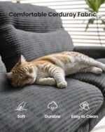 Futon Sofa Bed,Vintage Couch with Adjustable Backrest & Armrests, Convertible Futon Sofa Couch for Efficient Home